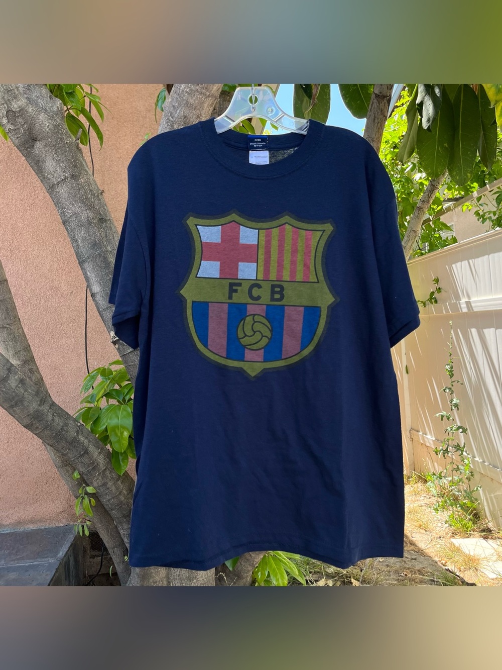 FC Barcelona Graphic Navy Blue T-Shirt ⚽️ .